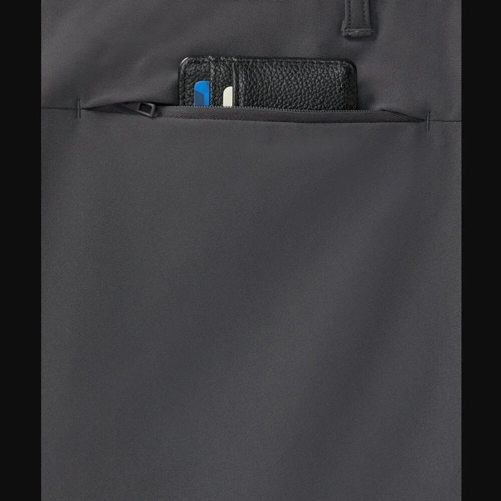 Fabletics The Don Trouser, Slim Fit, Onyx (Gray), 32WX30L, EUC
